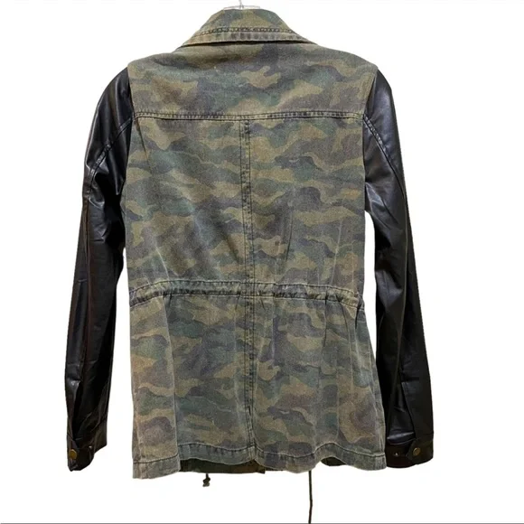 Sans Souci camo jacket with faux leather - Picture 2 of 6